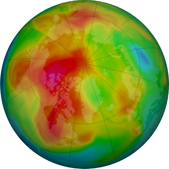 Arctic ozone map for 03 March 2017